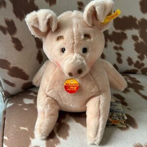 Steiff pig, stuffed animal